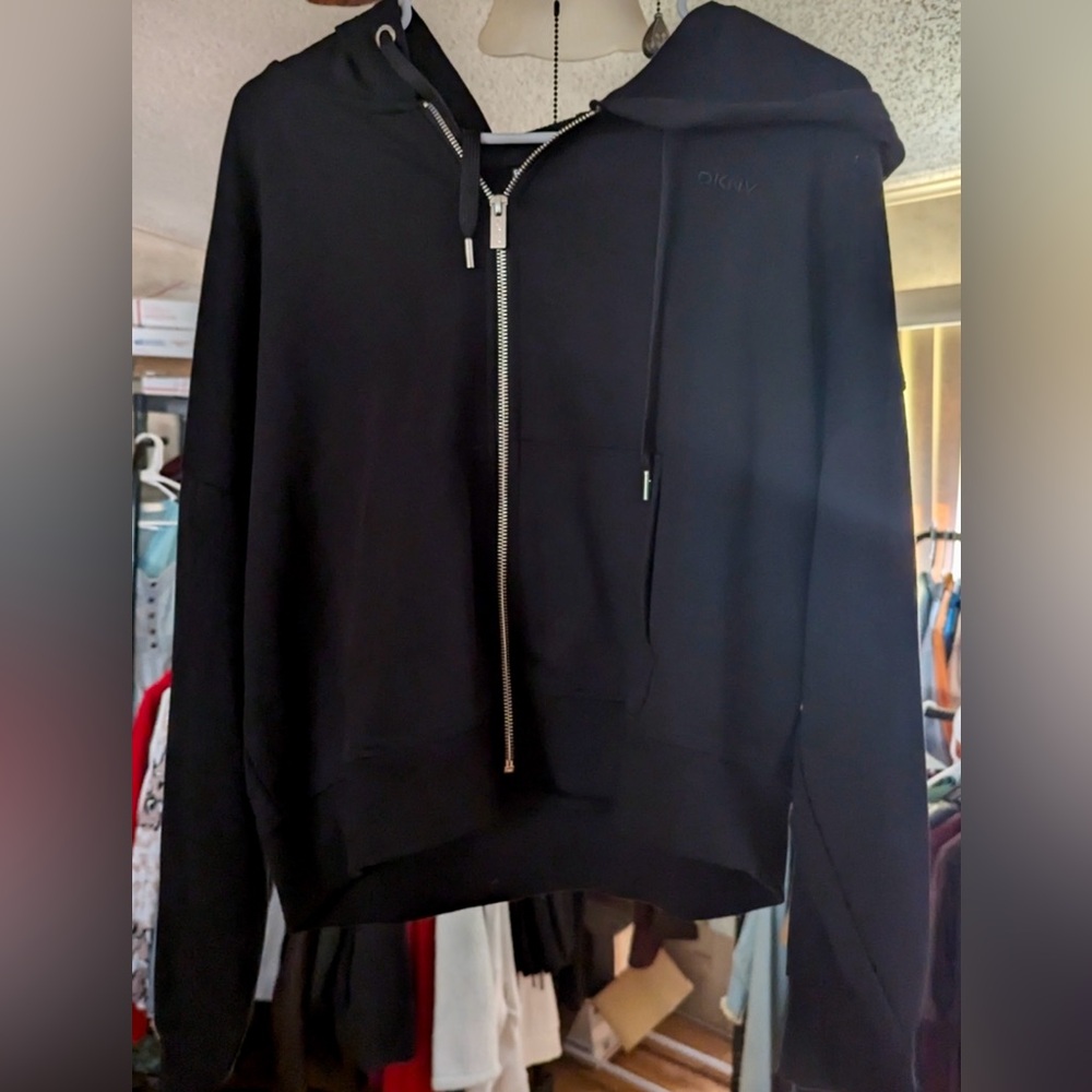 DKNY Black Zip-Up Jacket